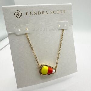 Kendra Scott Gold Candy Corn Pendant